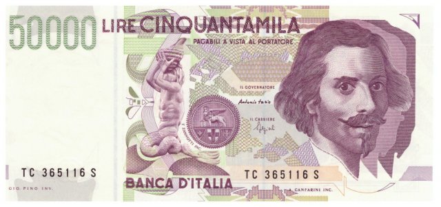 50.000 lire Bernini 1995