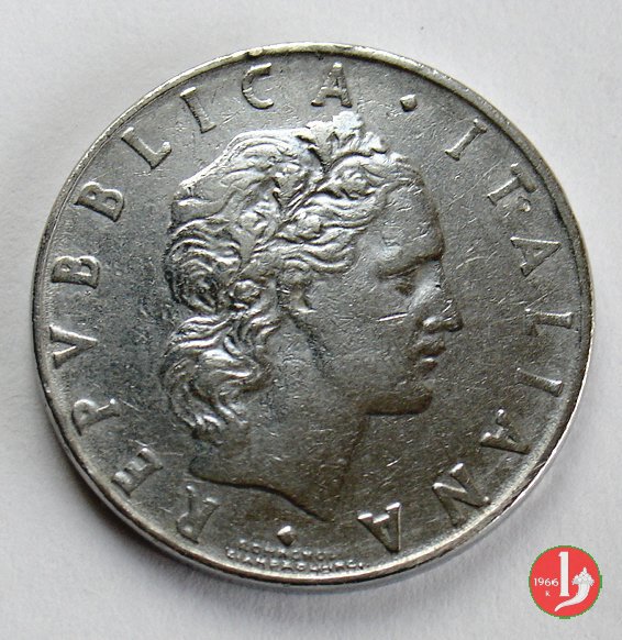 50 lire Vulcano 1961 (Roma)