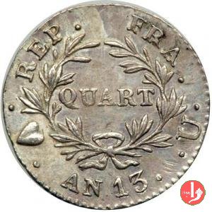 1/4 franc 1804-1805 (Torino)