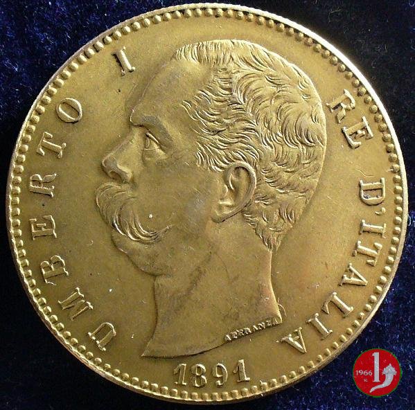 100 lire 1891