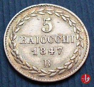 5 baiocchi (Grosso) 1847 (Bologna)