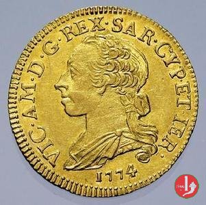 1/2 Carlino da 2,5 doppiette 1774 (Torino)