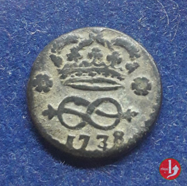 2 denari 1738 (Torino)