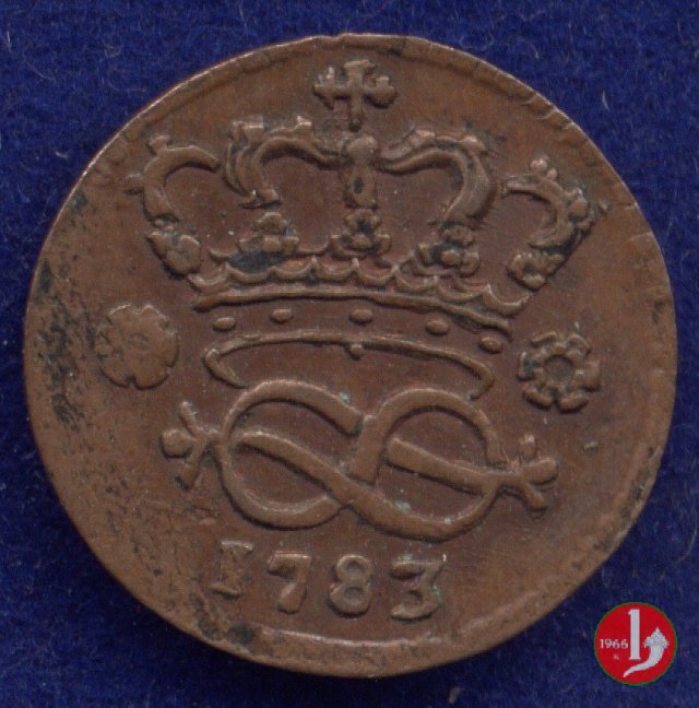 2 denari 1783 (Torino)