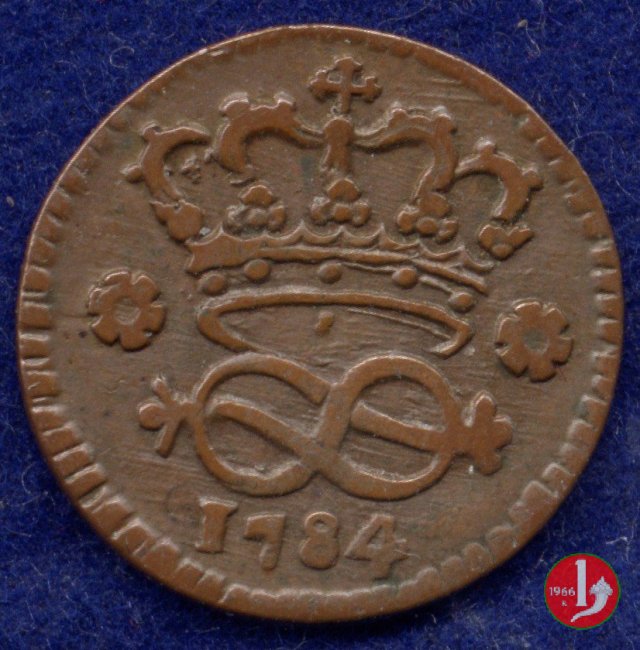 2 denari 1784 (Torino)