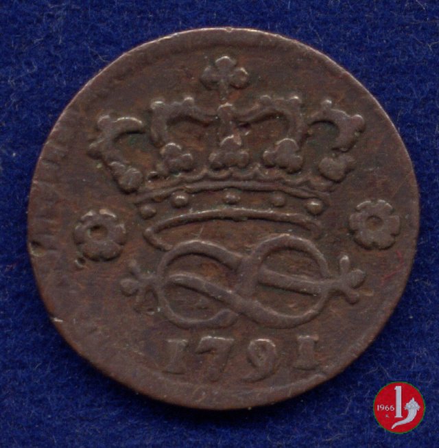 2 denari 1791 (Torino)