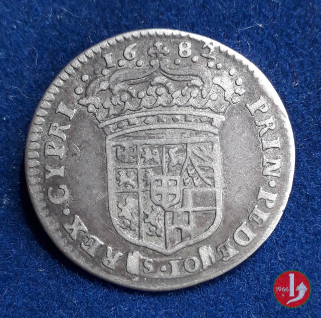 Mezza lira I tipo 1682 (Torino)