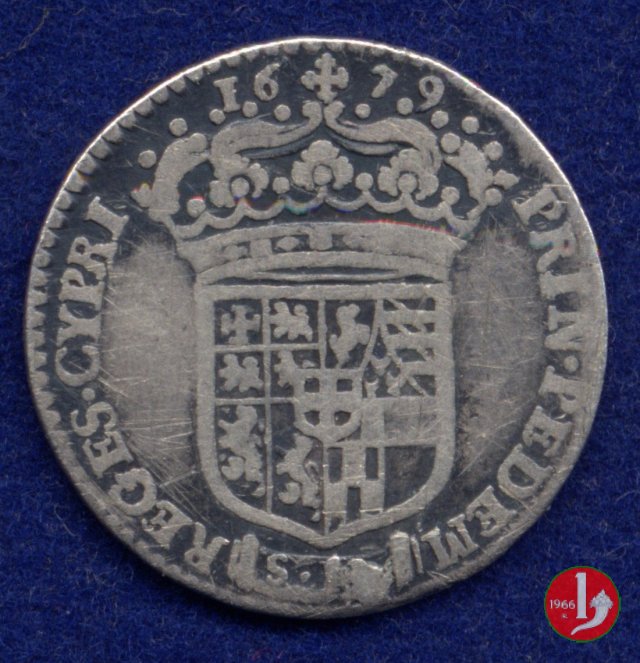 Mezza lira 1679 (Torino)