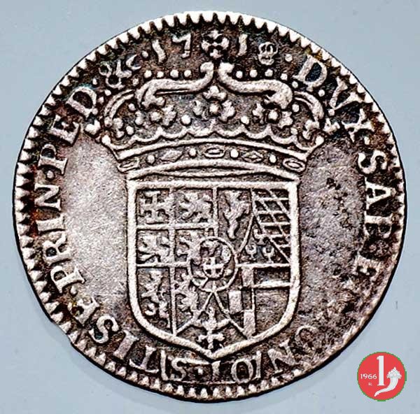 Mezza lira 1718 (Torino)