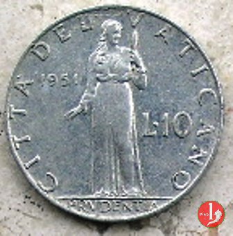 10 Lire V Tipo 1951 (Roma)