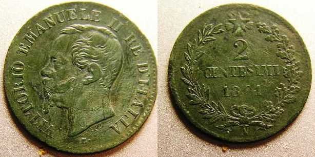 2 centesimi 1861 (Napoli)