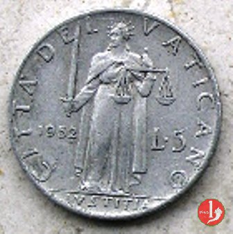 5 Lire V Tipo 1952 (Roma)