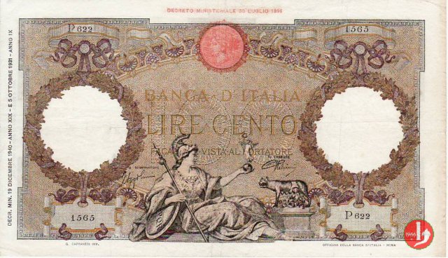 100 Lire Capranesi "Roma" 1940