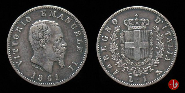 1 lira stemma 1861 (Firenze)