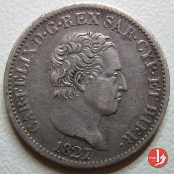 50 centesimi 1827 (Torino)