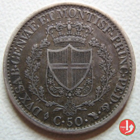 50 centesimi 1827 (Torino)