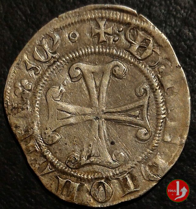 Sesino (tipo con elmo) 1395-1402 (Milano)