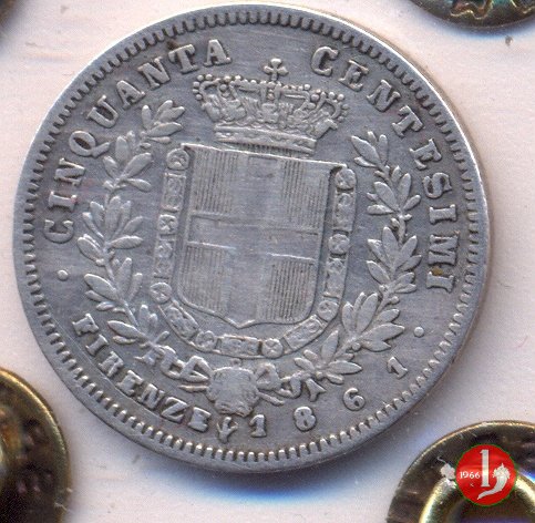 50 centesimi per Firenze 1861 (Firenze)