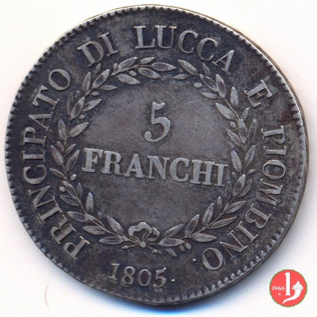 5 franchi 1805 (Firenze)