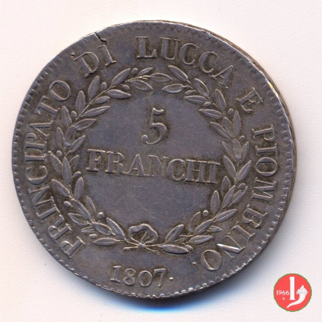 5 franchi 1807 (Firenze)