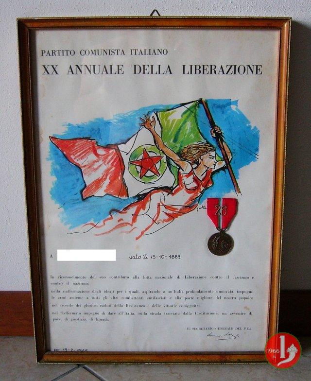 Ventennale della Guerra di Liberazione - Brigate d'Assalto Garibaldi 1965 