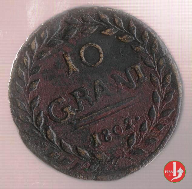 10 grani (1801-1804) 1802 (Palermo)