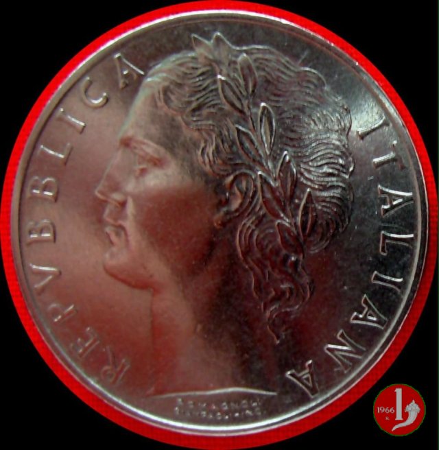 100 lire Minerva 1959 (Roma)