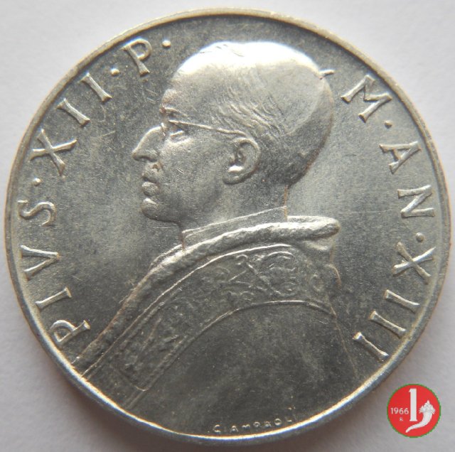 10 Lire V Tipo 1951 (Roma)