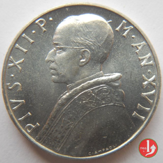 10 Lire V Tipo 1955 (Roma)