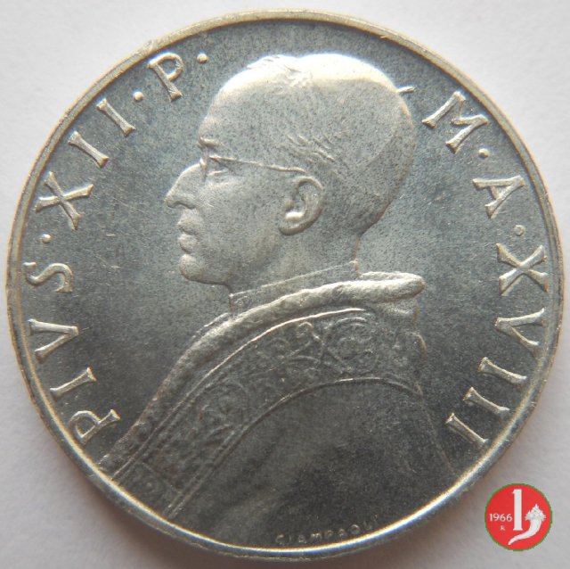 10 Lire V Tipo 1956 (Roma)