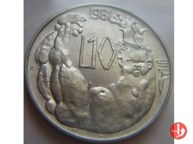 10 Lire 1981 (Roma)