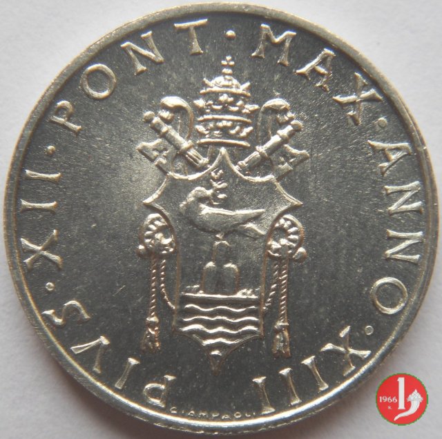 1 Lira V Tipo 1951 (Roma)