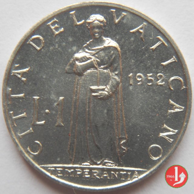 1 Lira V Tipo 1952 (Roma)