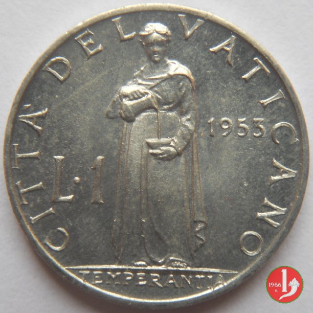 1 Lira V Tipo 1953 (Roma)