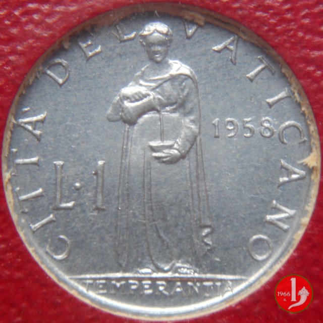 1 Lira V Tipo 1958 (Roma)