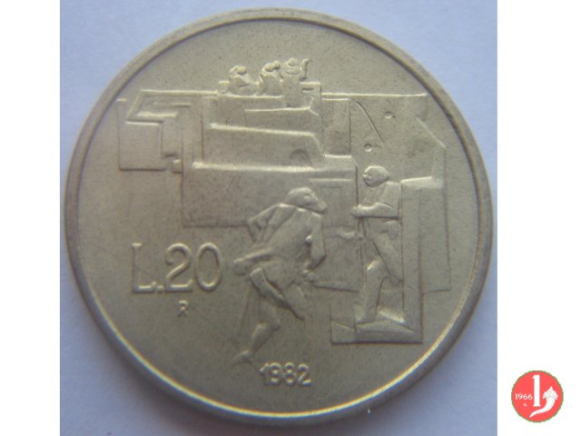 20 Lire 1982 (Roma)