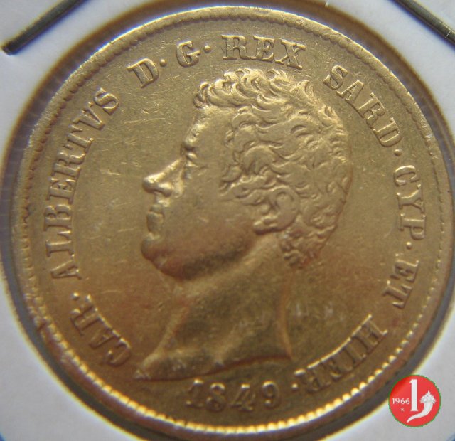 20 lire o Marengo 1849 (Genova)