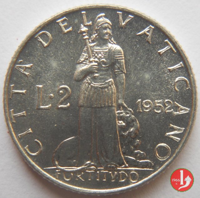 2 Lire V Tipo 1952 (Roma)