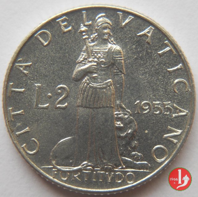 2 Lire V Tipo 1955 (Roma)