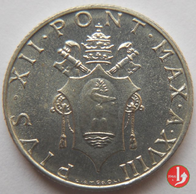 2 Lire V Tipo 1956 (Roma)