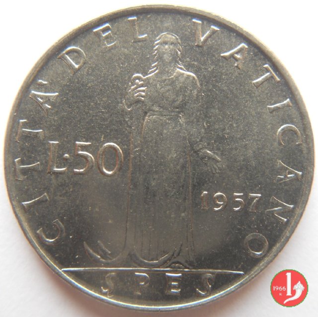 50 Lire 1957 (Roma)