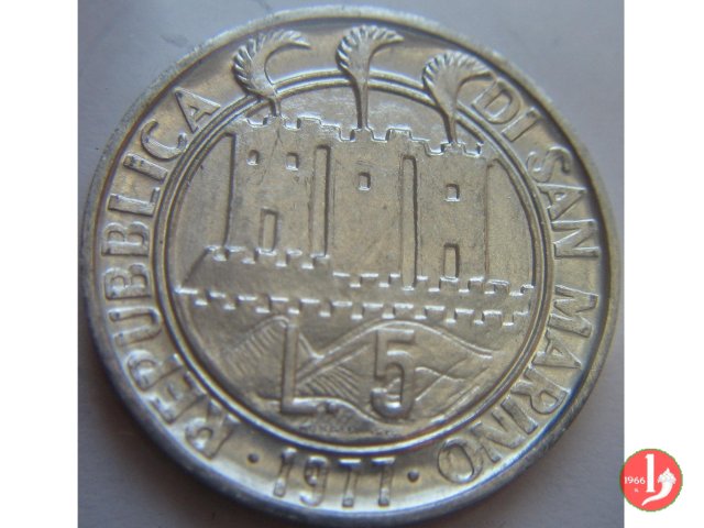 5 Lire 1977 (Roma)