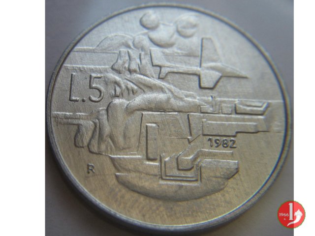 5 Lire 1982 (Roma)