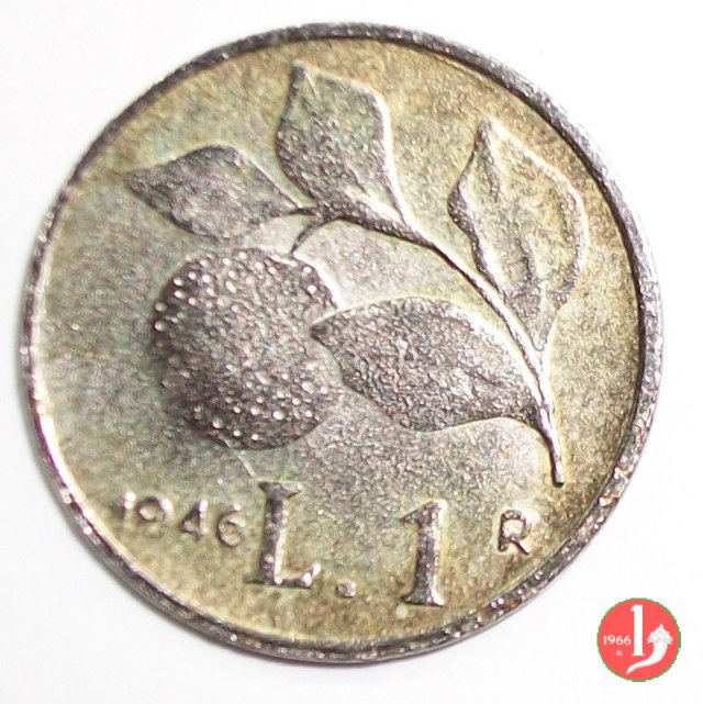 1 lira arancia 1946