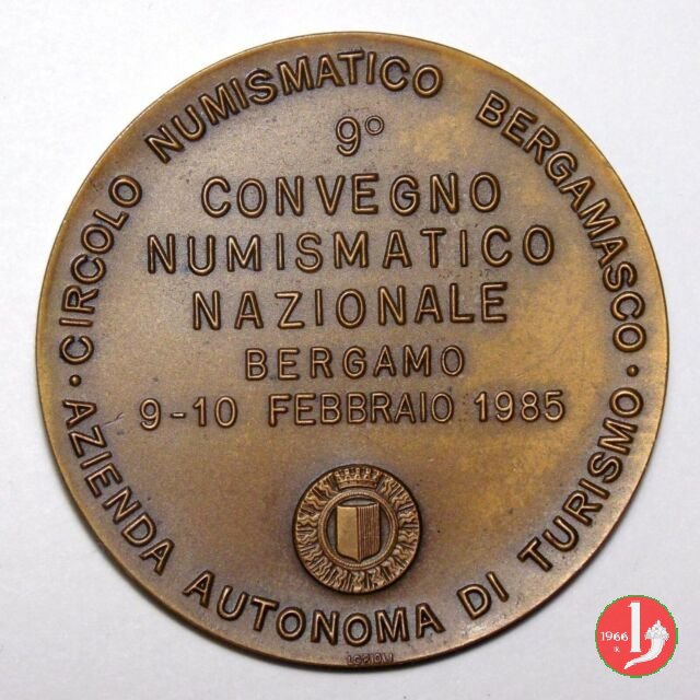 CN 9° Convegno Numismatico Bergamo 1985 1985