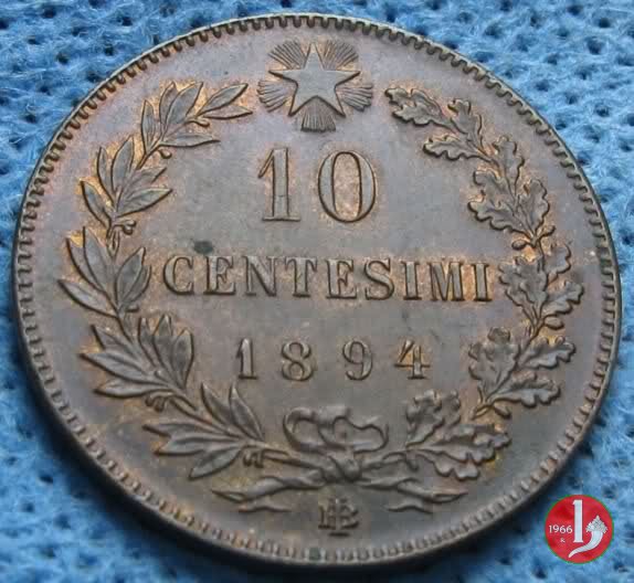 10 centesimi 1894 (Birmingham)