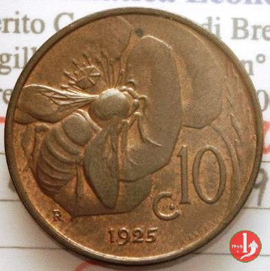 10 centesimi ape 1925 (Roma)