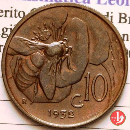 10 centesimi ape 1932 (Roma)