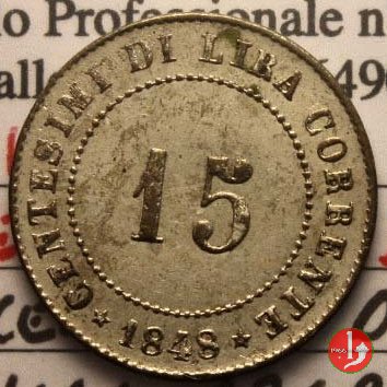 15 centesimi di lira corrente 1848 (Venezia)