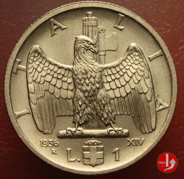 1 lira Impero 1936 (Roma)